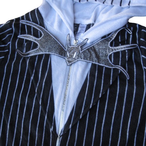 Nightmare Before Christmas Jack Skellington 1-Pc Costume Adult Size L MARDI GRAS - Picture 3 of 9